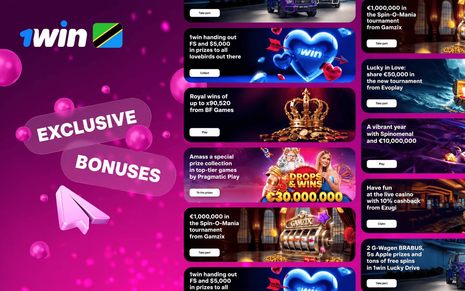 1win Bonus Code and Offers in Tanzania Checked
